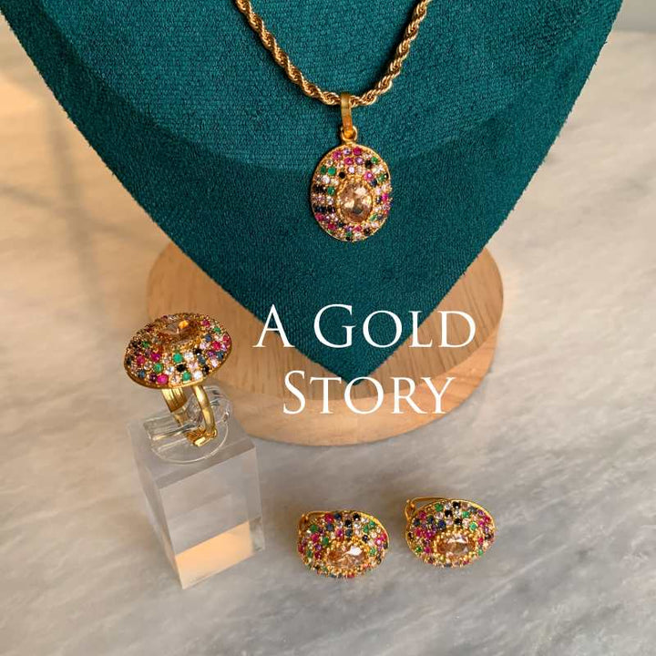 AFRA PENDANT SET MULTICOLOR