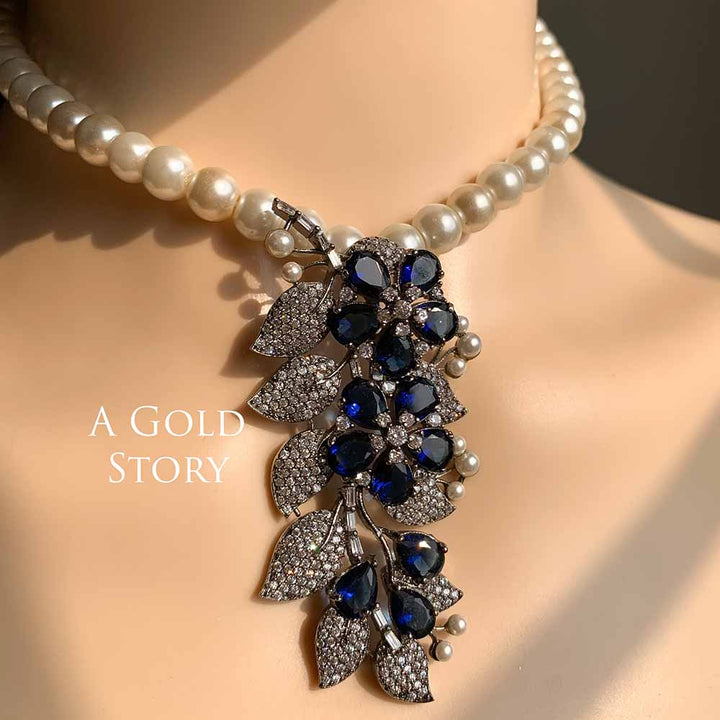 ARSHIN NECKLACE SET BLUE