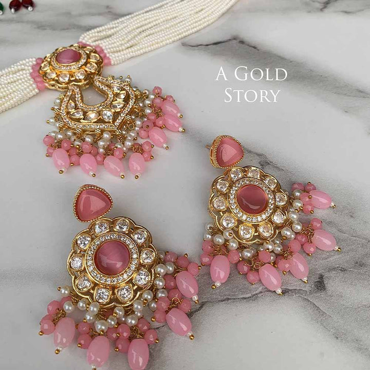 AASHVI CHOKER SET PINK
