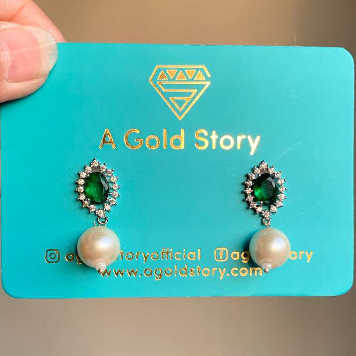 MELODY EARRINGS GREEN