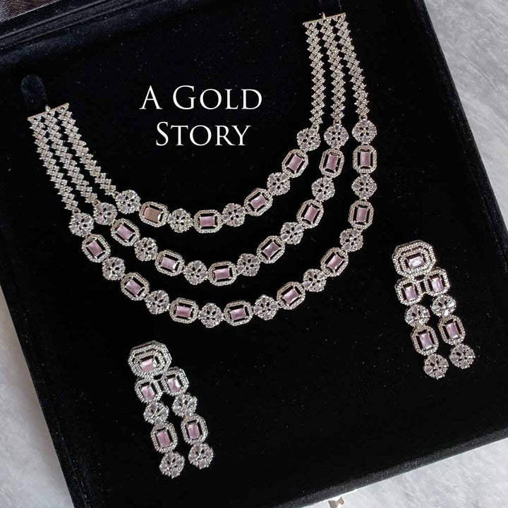 NUZAIRAH NECKLACE SET PINK