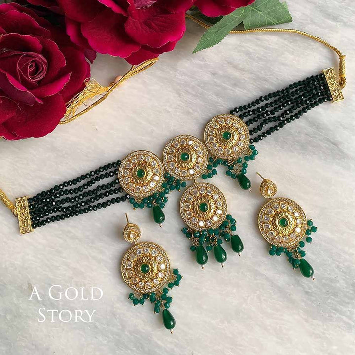 SHREYA CHOKER SET GREEN