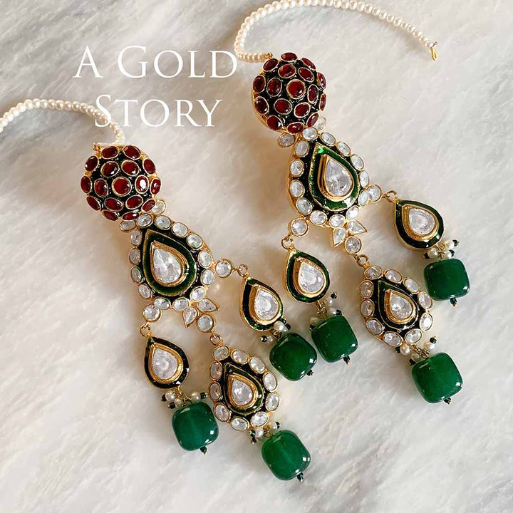 MAHA RANI KUNDAN POLKI MAALA BRIDAL SET