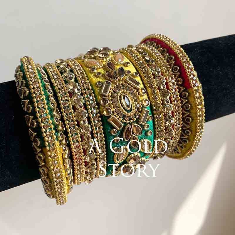 MINAKSHI BANGLES MULTI COLOR - A GOLD STORY