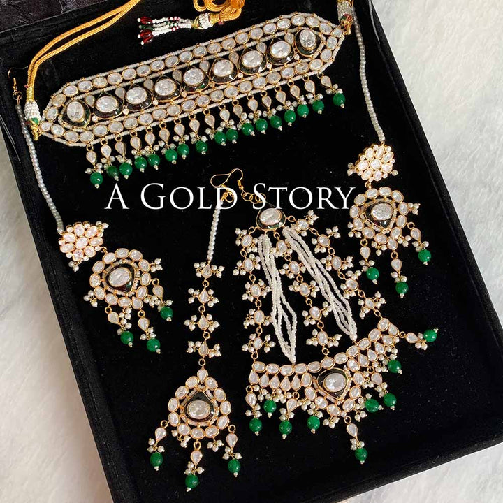 AANIYA KUNDAN POLKI BRIDAL SET