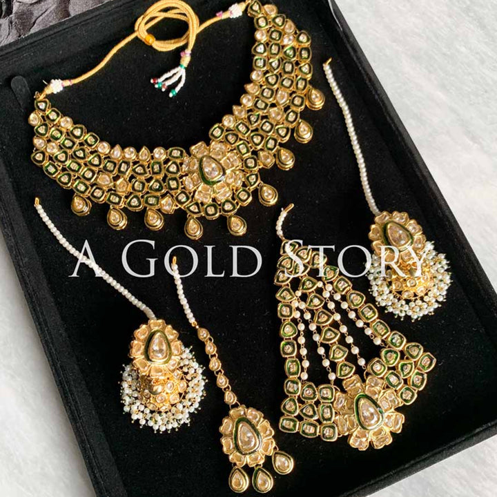 MALIKA JAHAN KUNDAN POLKI BRIDAL SET