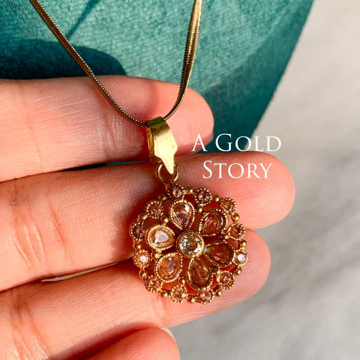 AABASAH PENDANT SET CHAMPAGNE
