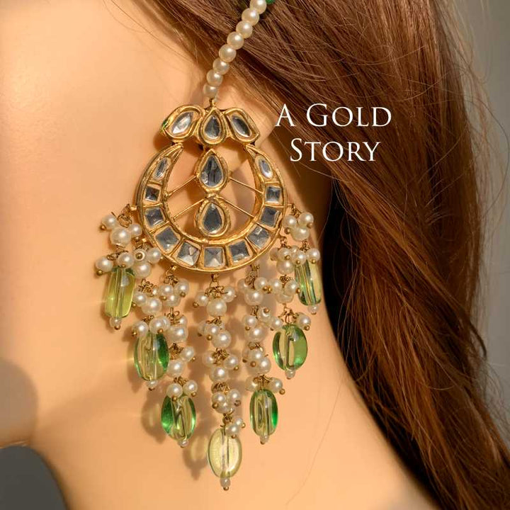 MAHIMA KUDAN EARRINGS MINT GREEN