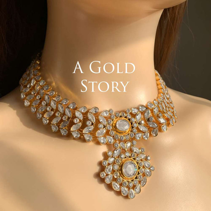 AAZMIN KUNDAN POLKI BRIDAL SET