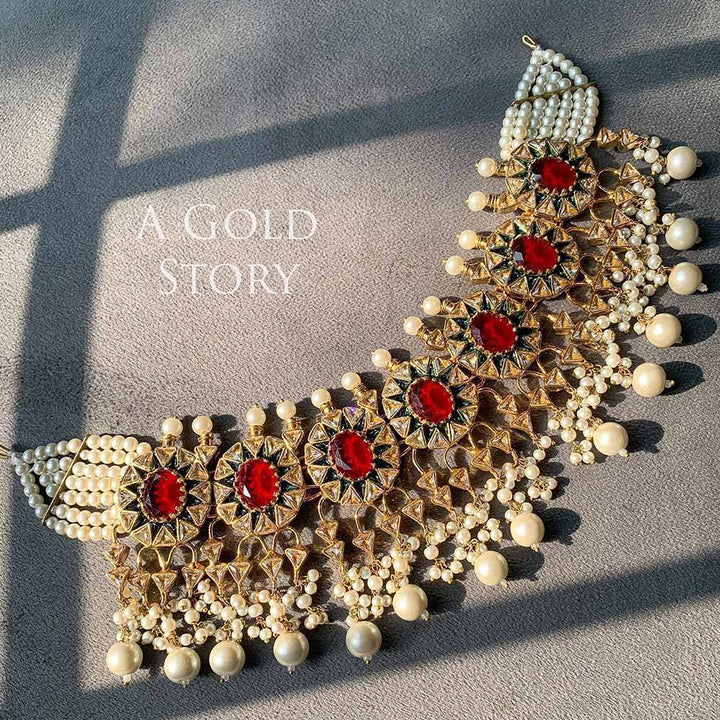 ANAYA BRIDAL SET RED