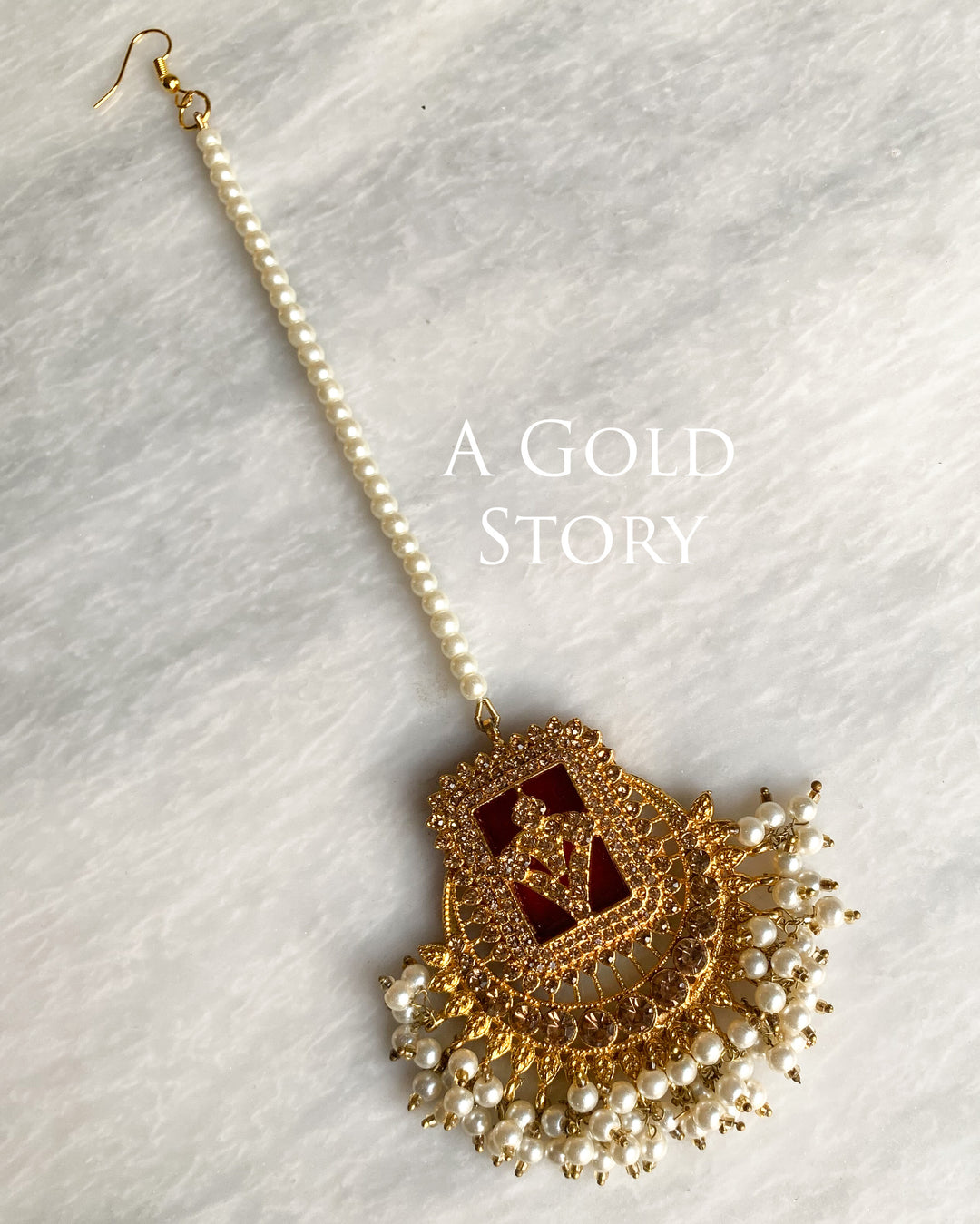 FRIDA EARRINGS AND TIKKA CHAMPAGNE