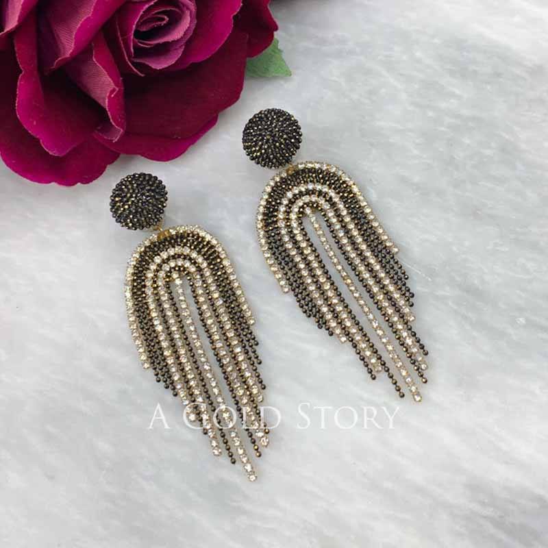 CHROMA EARRINGS BLACK - A GOLD STORY