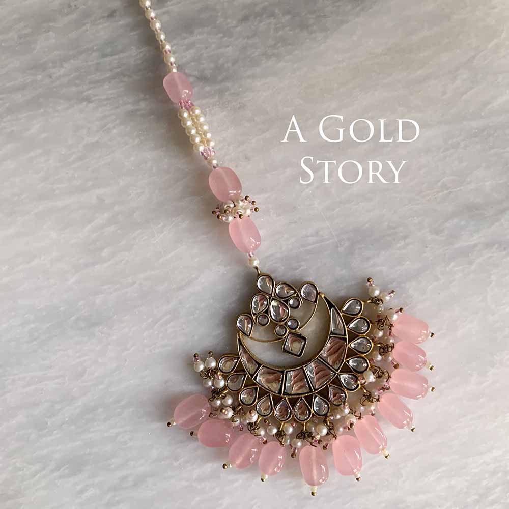 HAJRA BRIDAL KUNDAN SET PINK