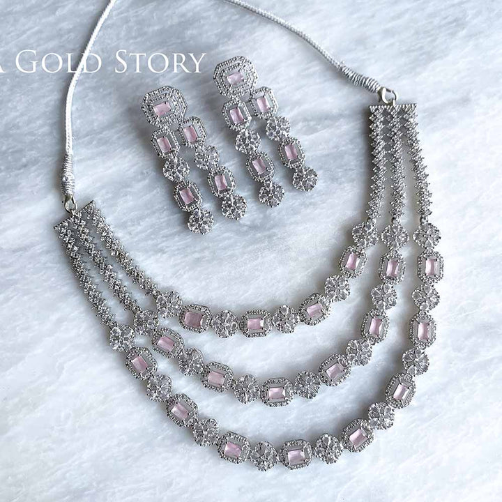 NUZAIRAH NECKLACE SET PINK