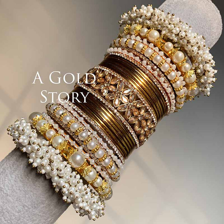 NAWAL BRIDAL BANGLES SET GOLDEN
