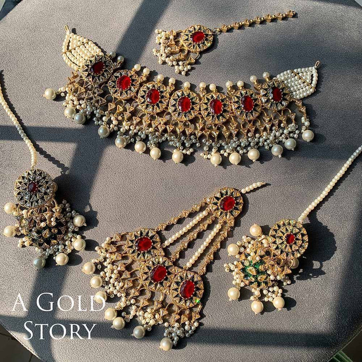 ANAYA BRIDAL SET RED