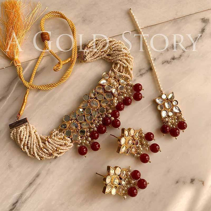 ADRIJA SET MAROON