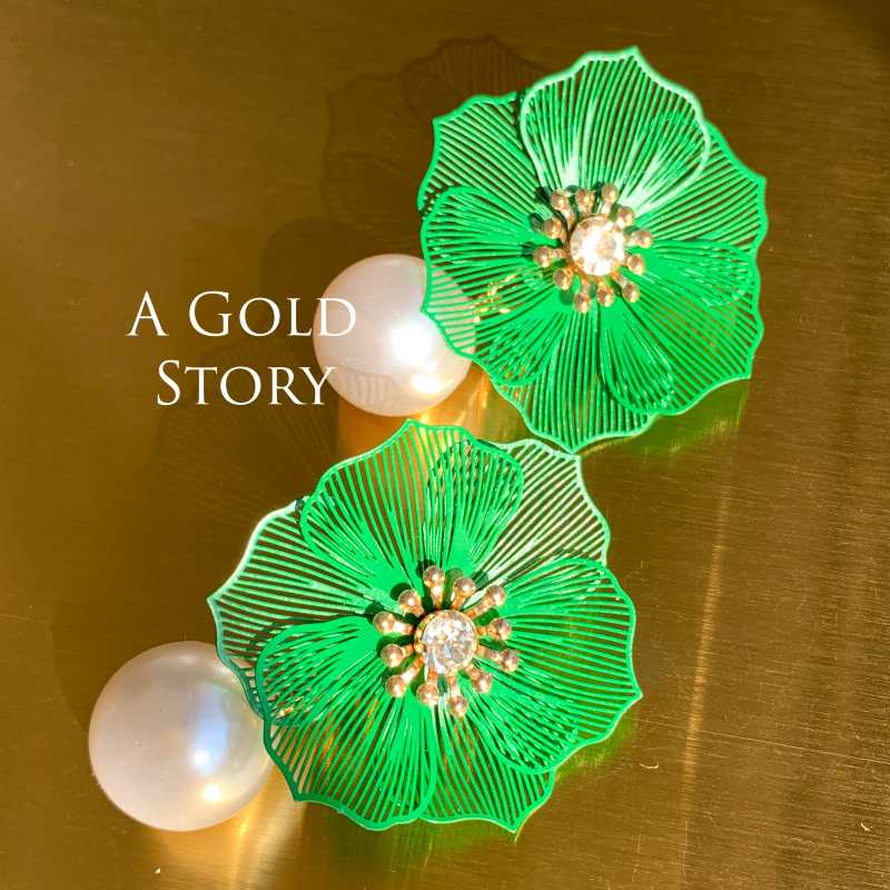 CLEMENTINE EARRINGS GREEN