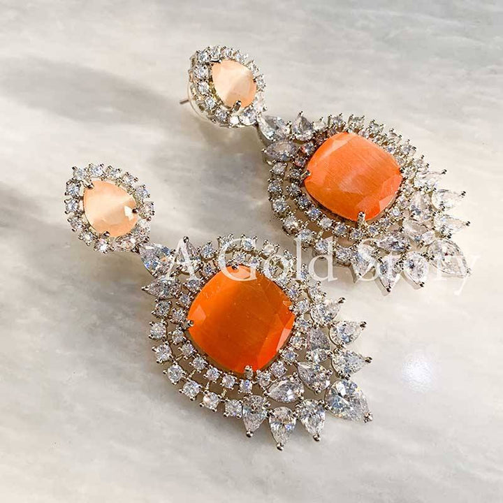 MOIRA EARRINGS ORANGE - A GOLD STORY