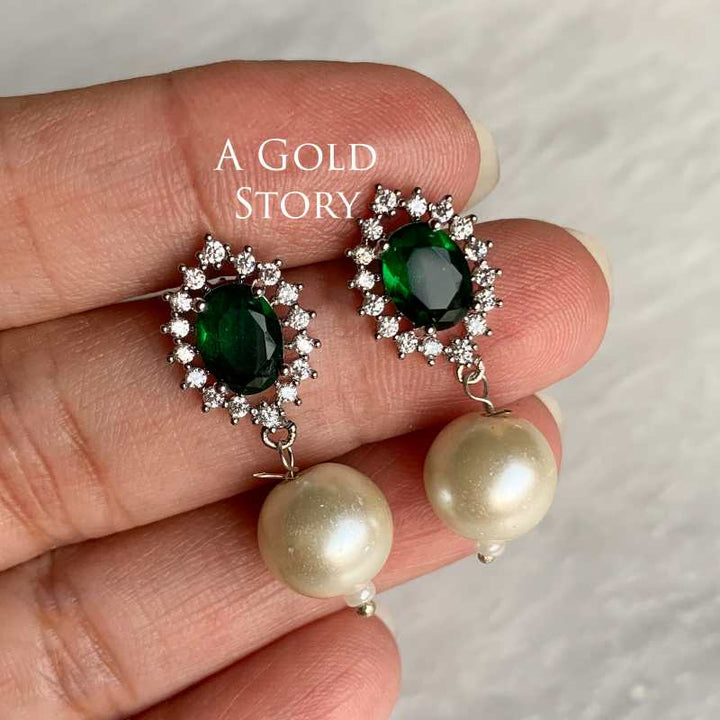 MELODY EARRINGS GREEN