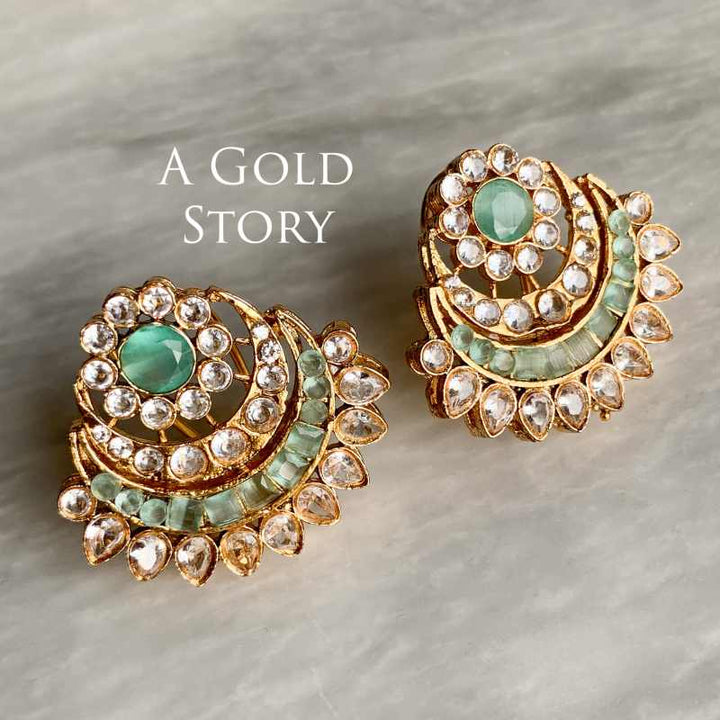 NABIHA EARRINGS SEA GREEN