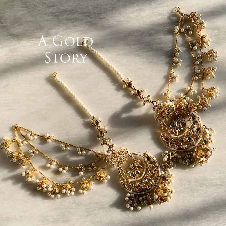 DARIA KUNDAN EARRINGS & TIKKA