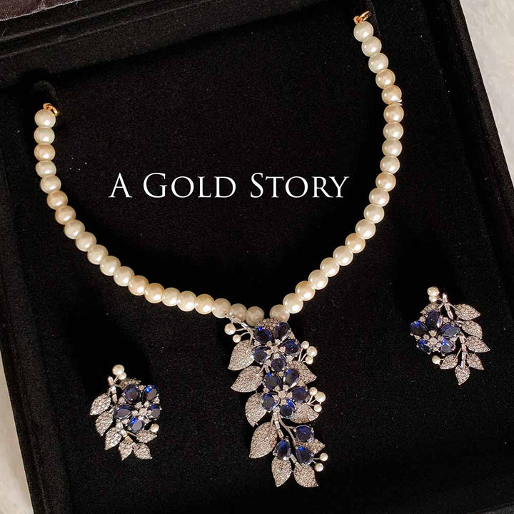 ARSHIN NECKLACE SET BLUE