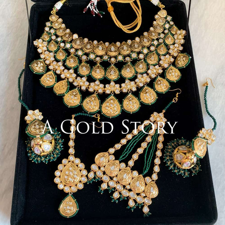 ABQURAH KUNDAN POLKI BRIDAL SET