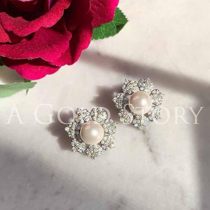 VENICEE EARRINGS SILVER - A GOLD STORY