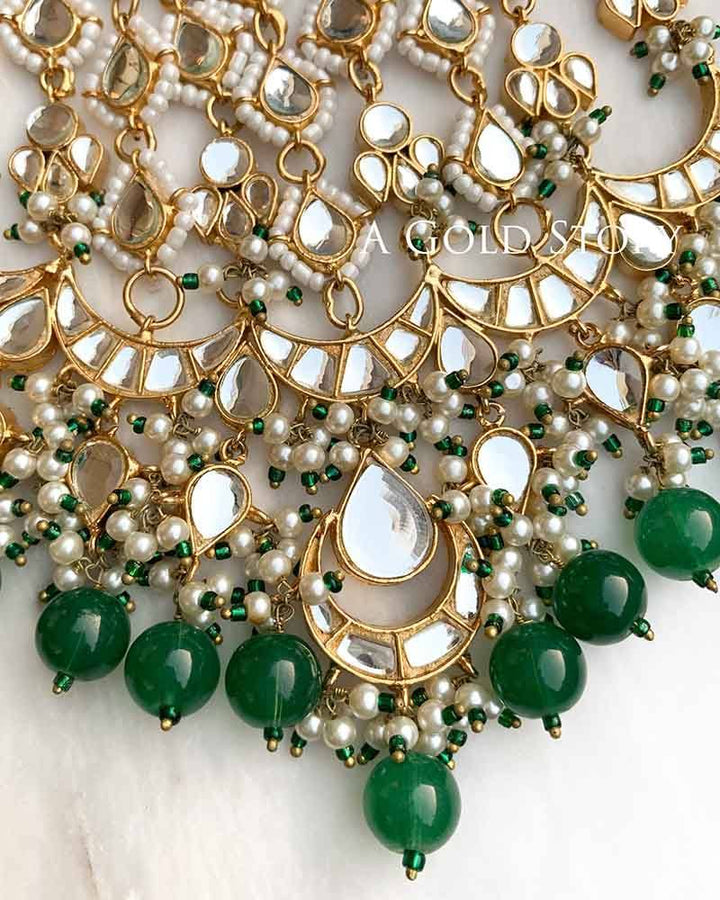 OVERSIZED KUNDAN JHOOMAR - A GOLD STORY