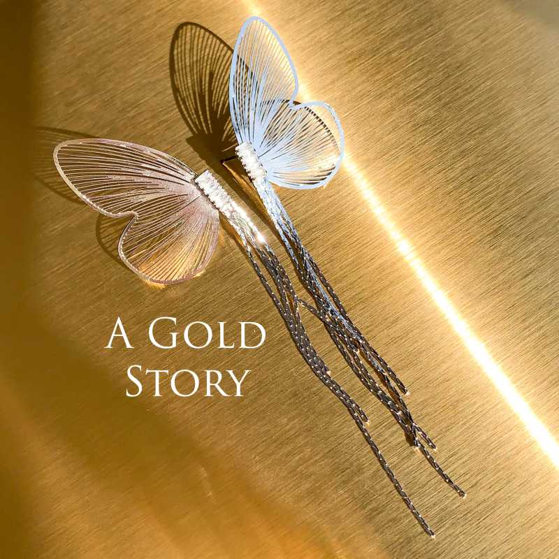 BUTTERFLY EARRINGS SILVER