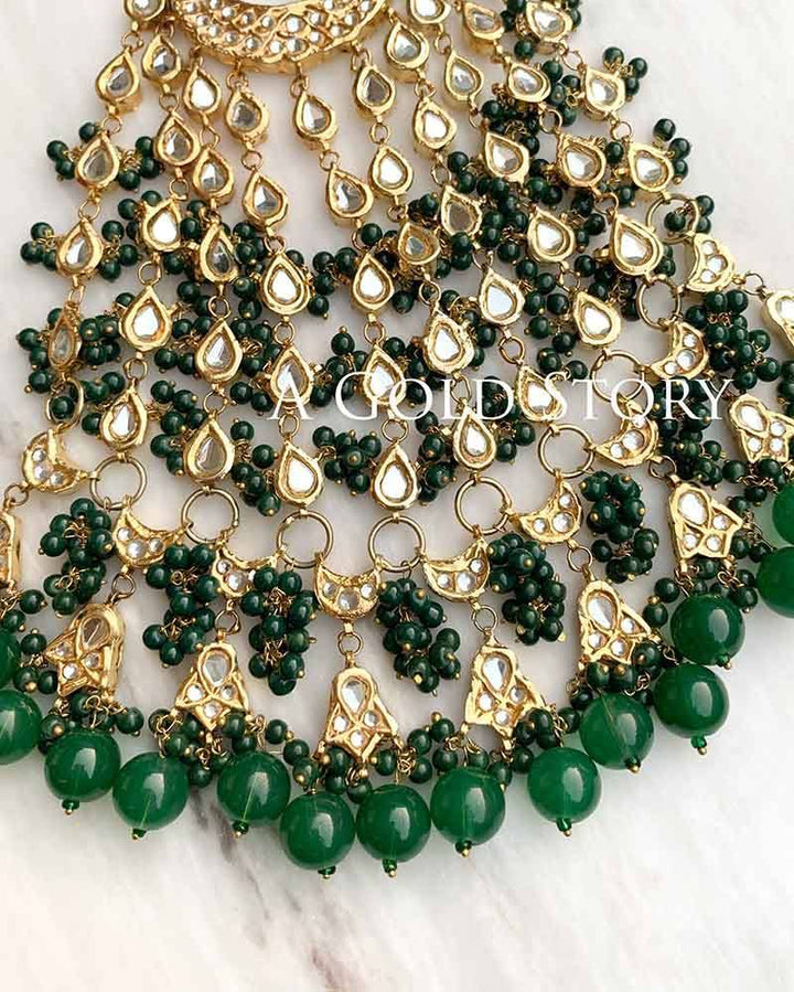 OVERSIZED KUNDAN JHOOMAR - A GOLD STORY