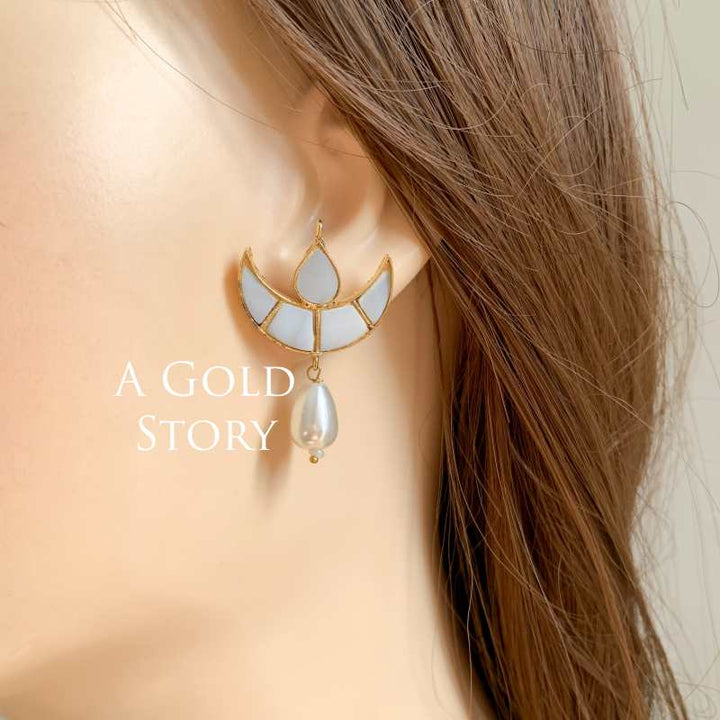 MERA CHAND EARRINGS PEARL