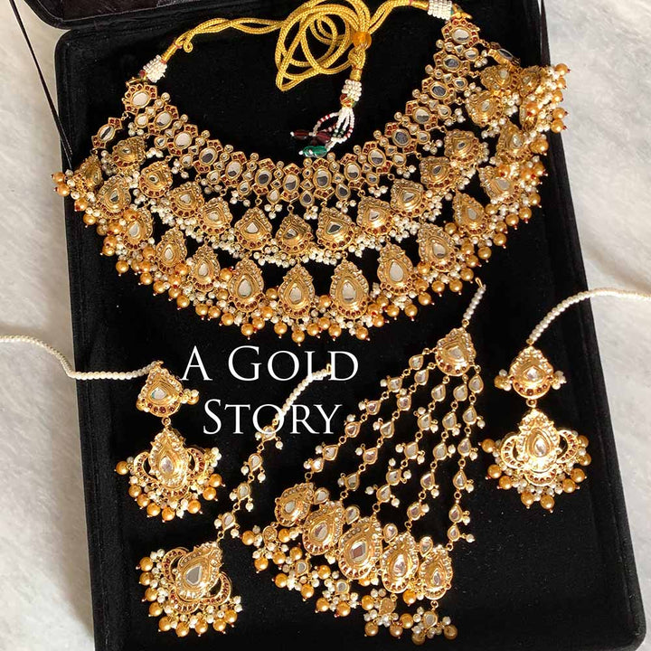 GULBADAN KUNDAN POLKI BRIDAL SET
