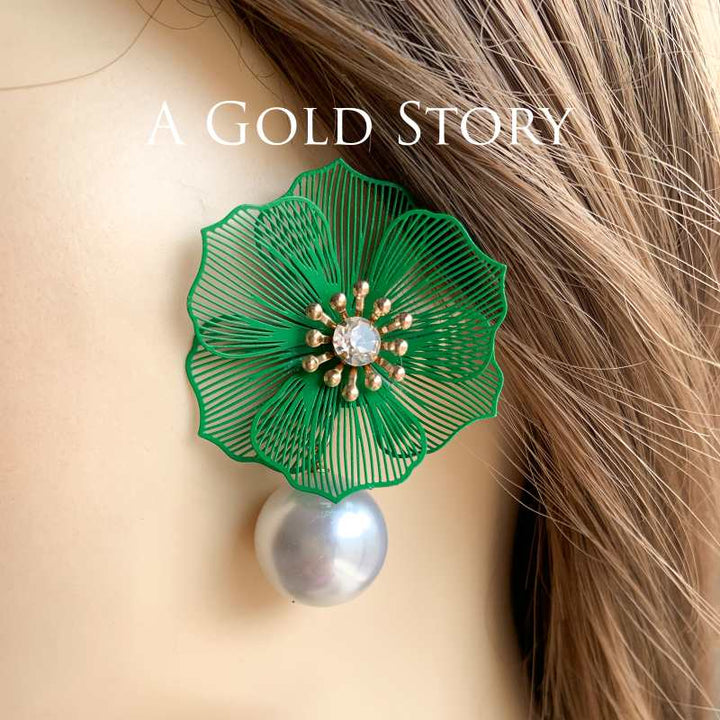 CLEMENTINE EARRINGS GREEN