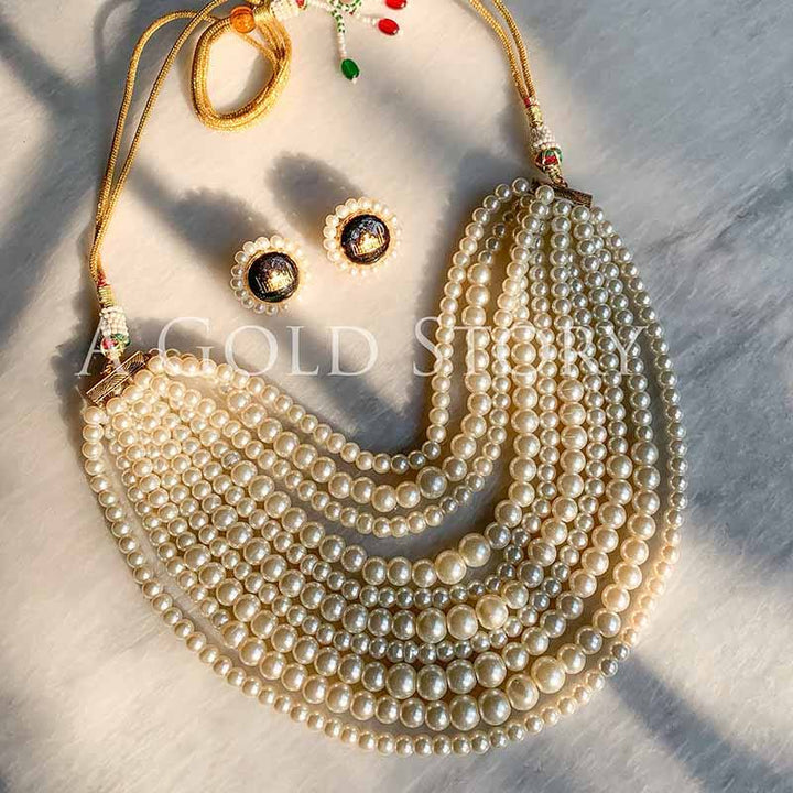 ALIA PEARL NECKLACE SET