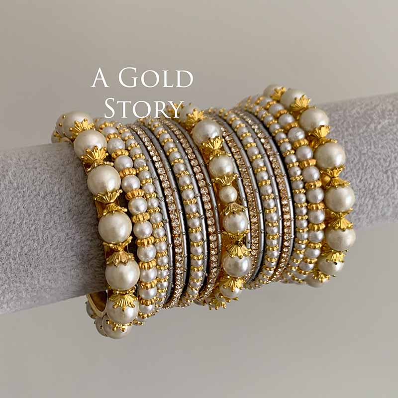 MUNTAHA BANGLES SET SILVER