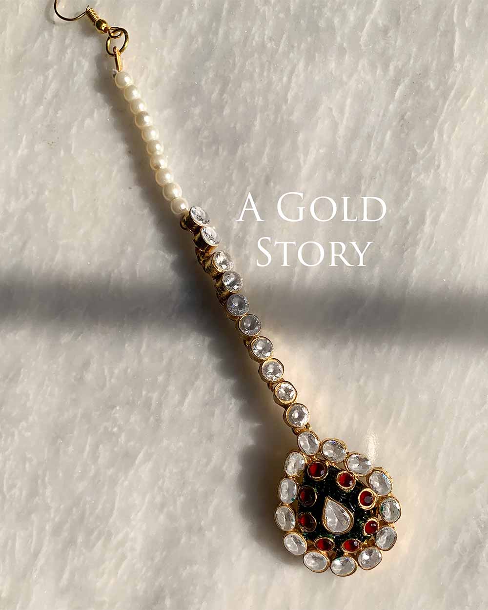 AADIMU CHOKER SET MAROON/ RED