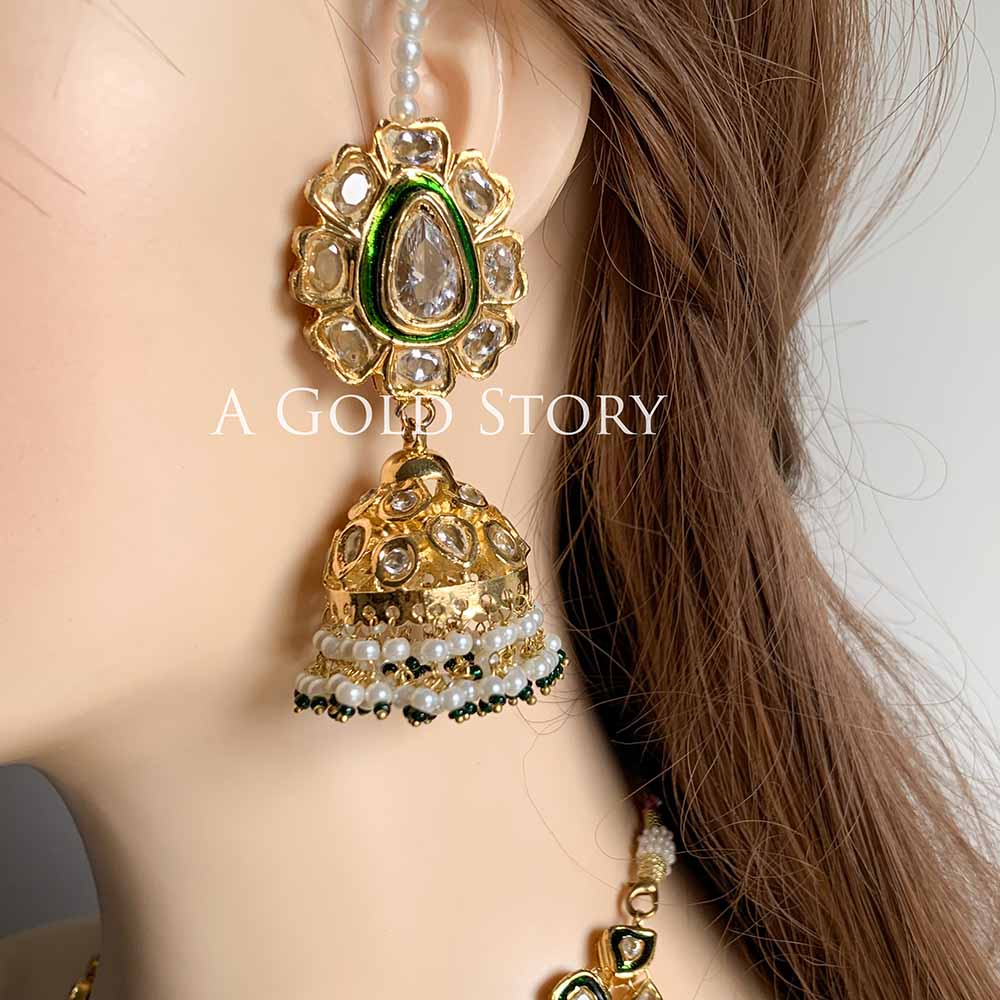 MALIKA JAHAN KUNDAN POLKI BRIDAL SET