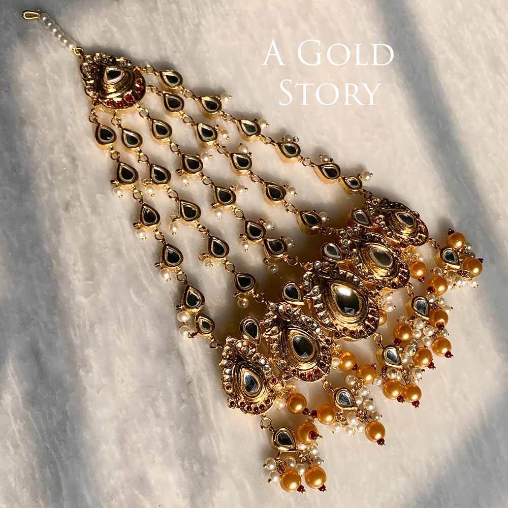 GULBADAN KUNDAN POLKI BRIDAL SET
