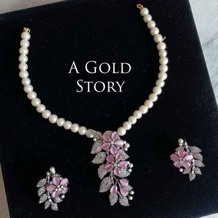 ARSHIN NECKLACE SET PINK