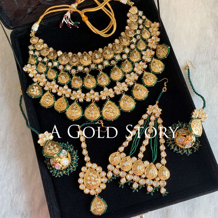 ABQURAH KUNDAN POLKI BRIDAL SET