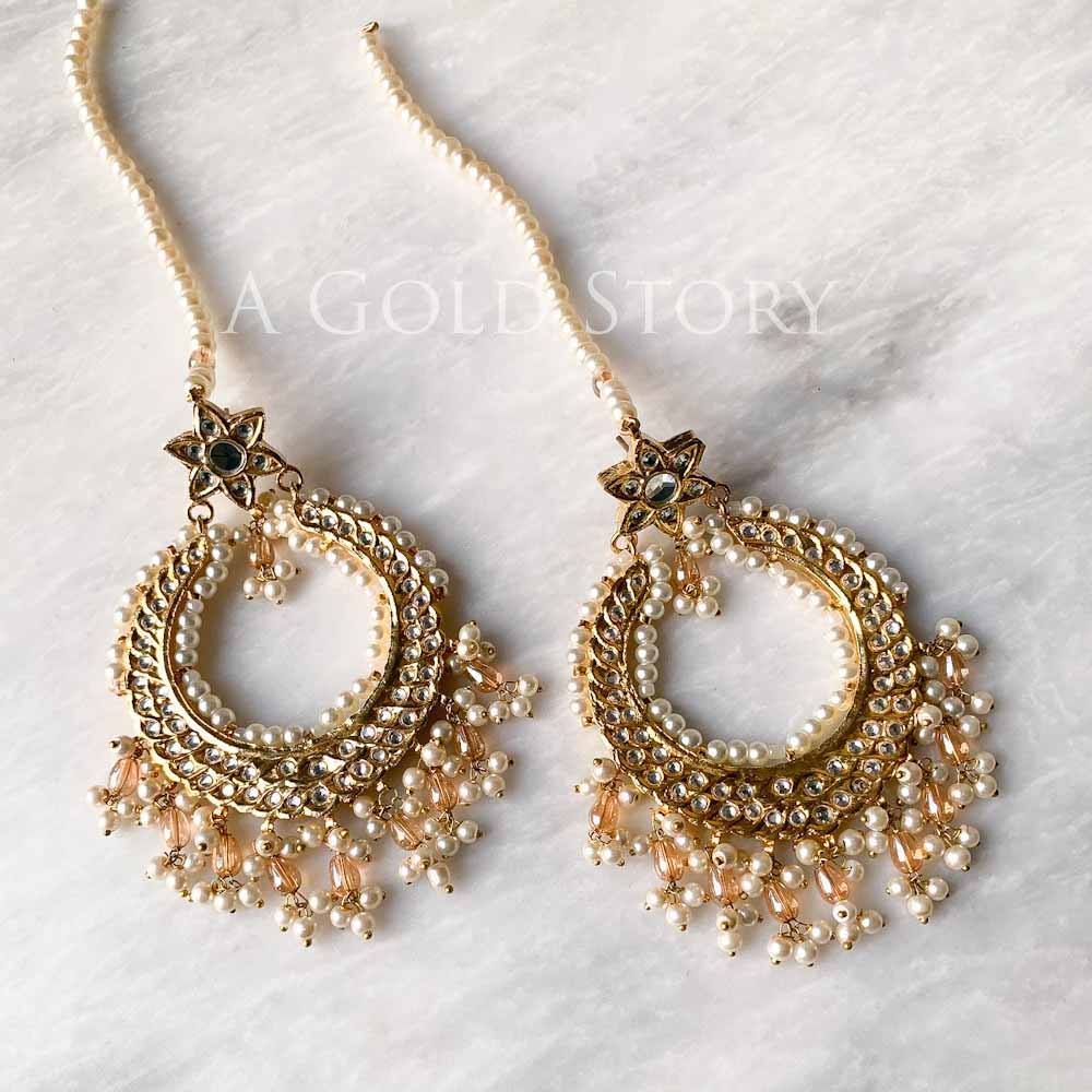 SETARAH KUNDAN EARRINGS - A GOLD STORY