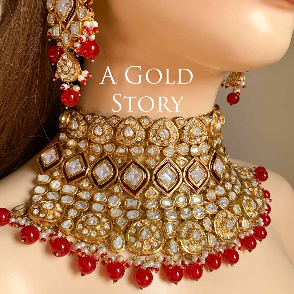 ALISHBA BRIDAL POLKI KUNDAN SET