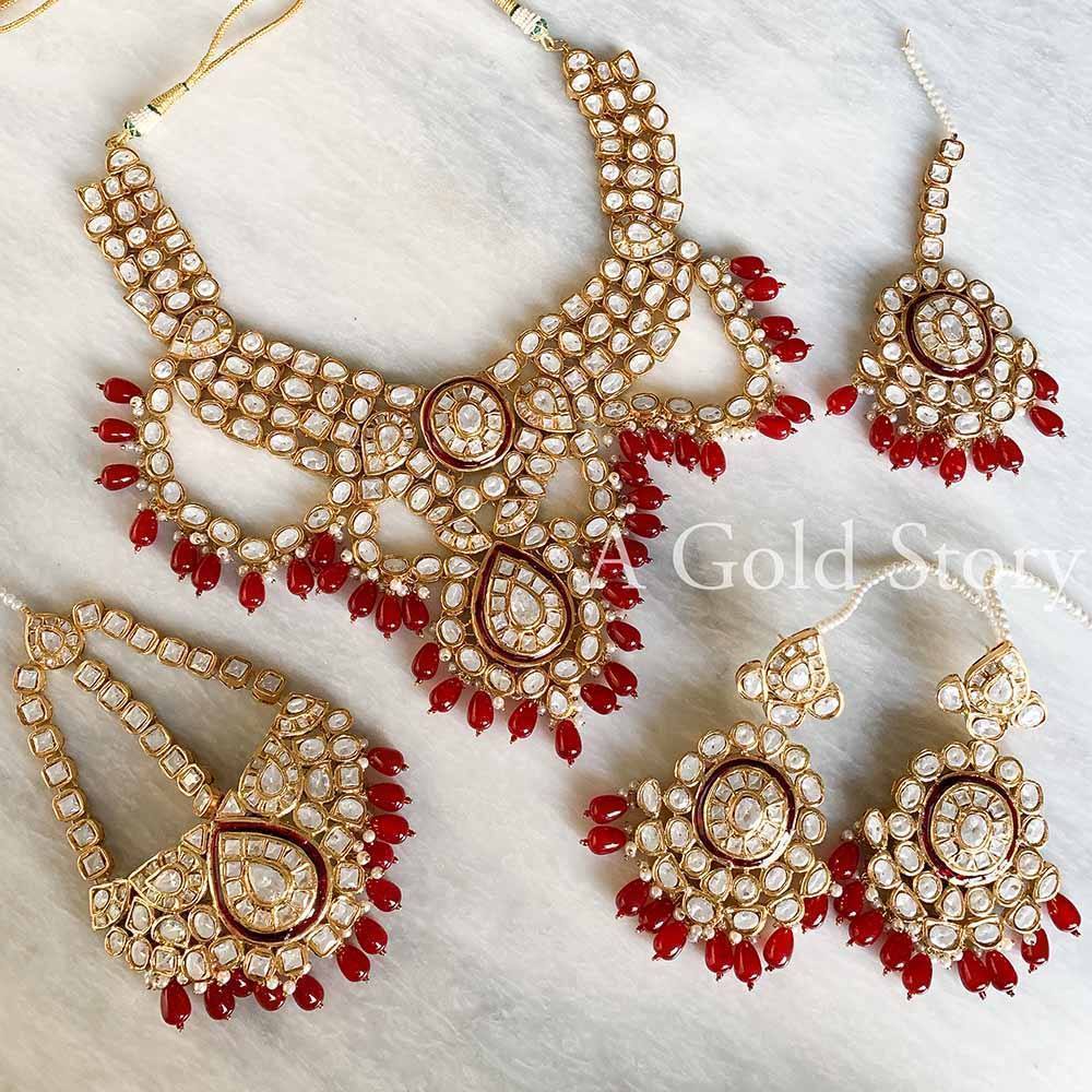 SUNAKSHI KUNDAN POLKI BRIDAL SET