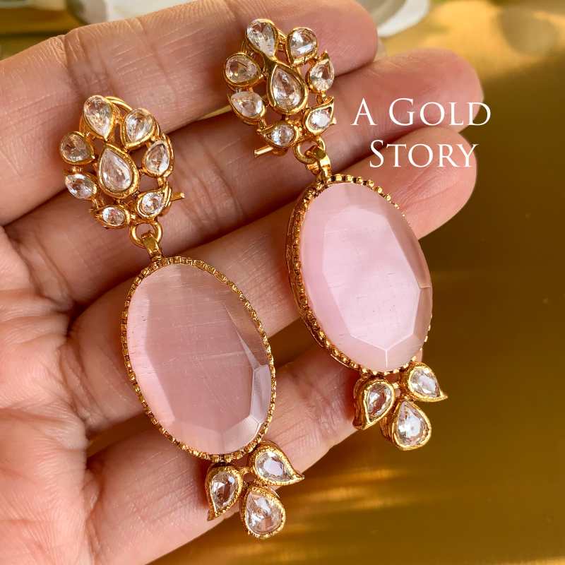 ABRISHAM EARRINGS PINK