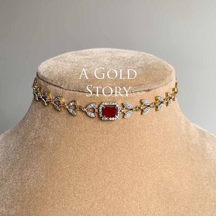 MIRAL CHOKER SET RED