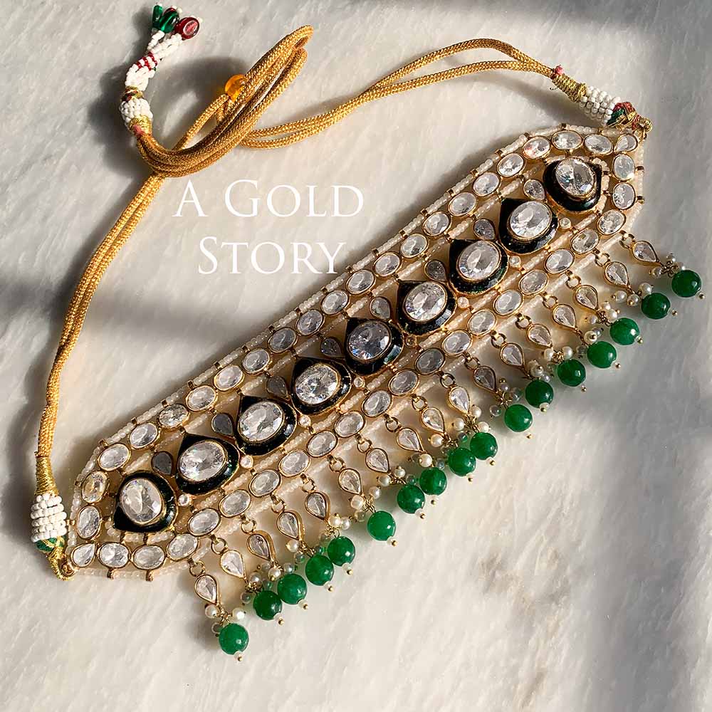 AANIYA KUNDAN POLKI BRIDAL SET