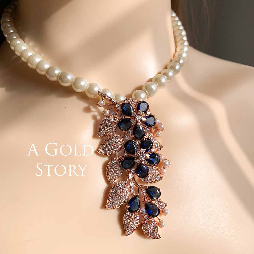 ARSHIN NECKLACE SET BLUE