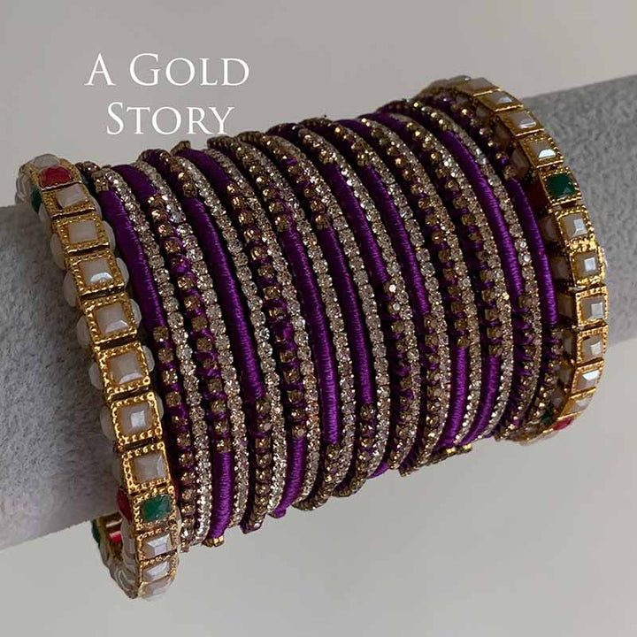 LARAH BANGLES SET PURPLE